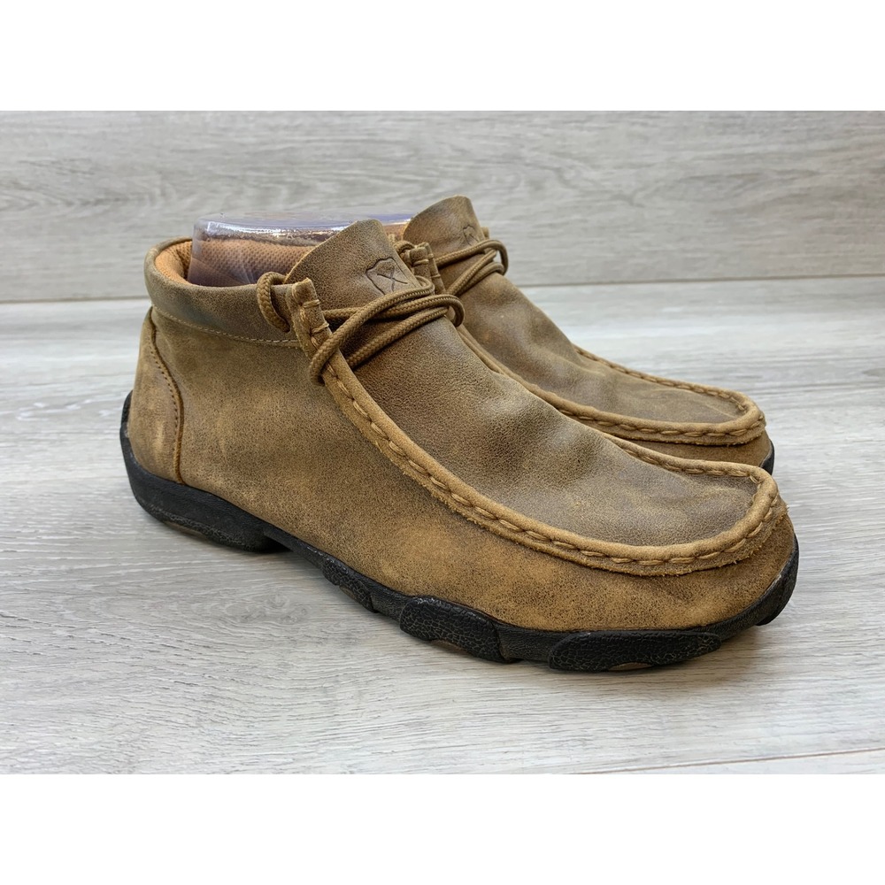 Twisted X Women's Driving Moc Chukka Boots Brown Leather YDM0001 Size 5M